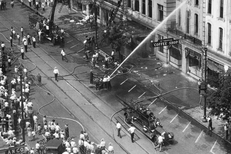 Raleigh Fire Department History - Yarborough Hotel fire, July 3, 1928